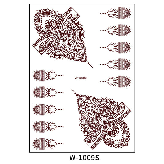 Henna Tattoo Sticker- W-1009S