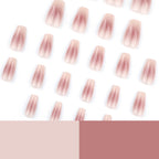 Nude Coffin Press-On Nails Set JP3607