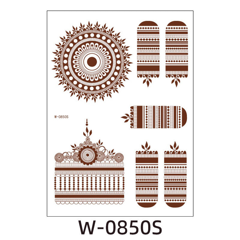 Henna Tattoo Stickers- W-0850S