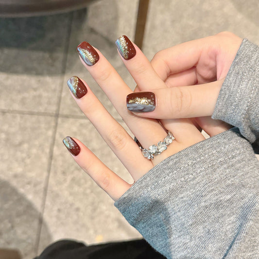 Purely Handmade 10 PCs Nail Set- HM089