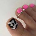 Pink Toe Nails Set F111