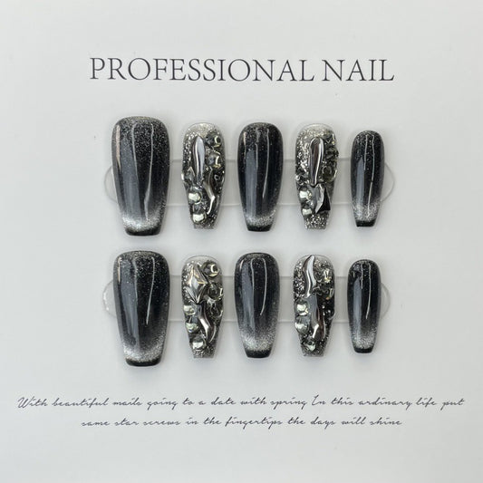 Purely Handmade 10 PCs Nail Set- HM602