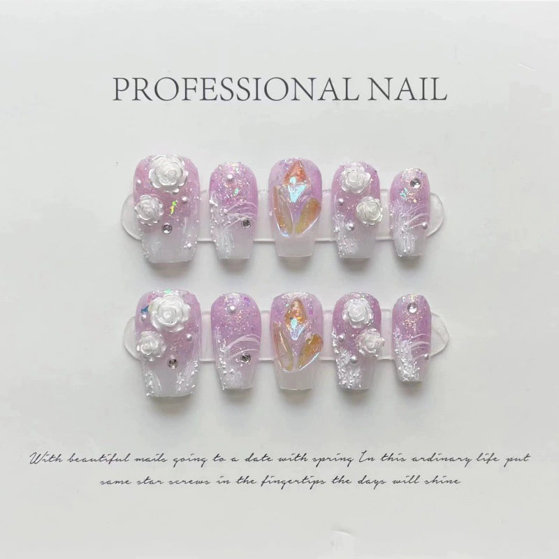 Purely Handmade 10 PCs Nail Set