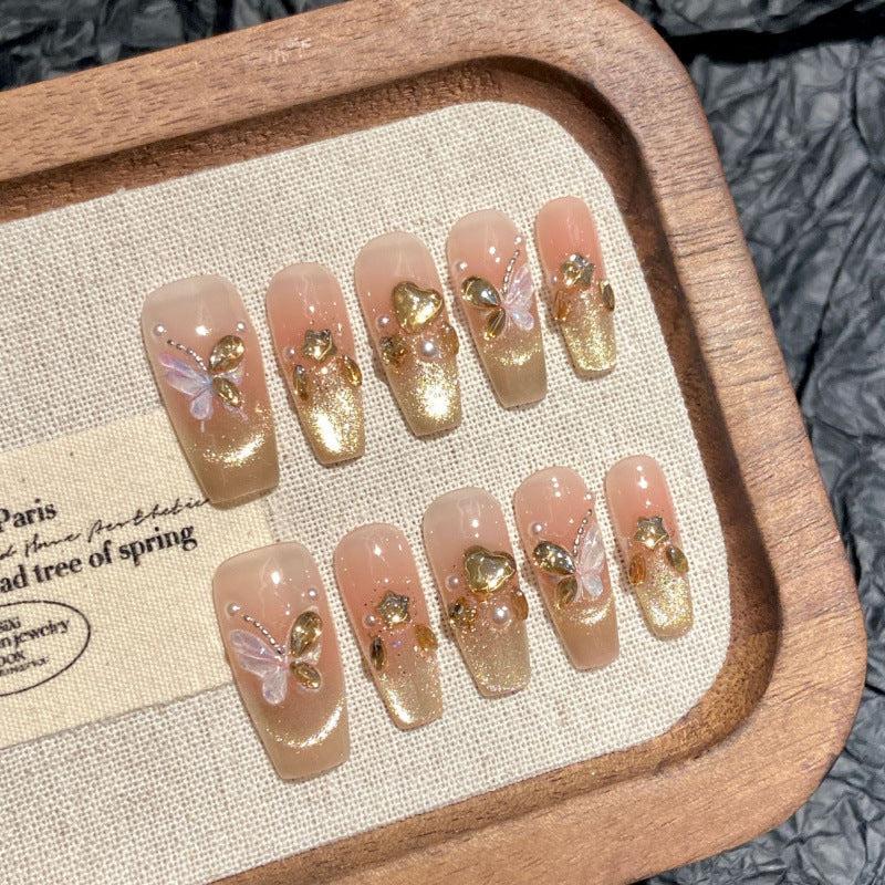Purely Handmade 10 PCs Nail Set- HM2713