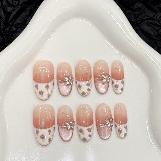 Purely Handmade 10 PCs Nail Set- HM1451