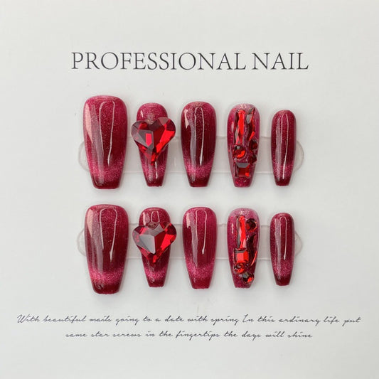 Purely Handmade 10 PCs Nail Set- HM619