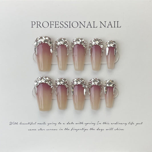 Purely Handmade 10 PCs Nail Set- HM562