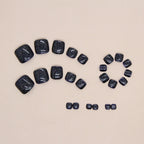 Blue Toe Nails Set- F106
