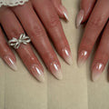 Chrome Ombre Almond Press-On Nails Set JP3495
