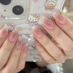 Nude Coffin Press-On Nails Set JP3607