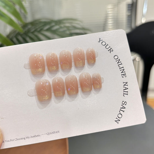 Purely Handmade 10 PCs Nail Set- HM021