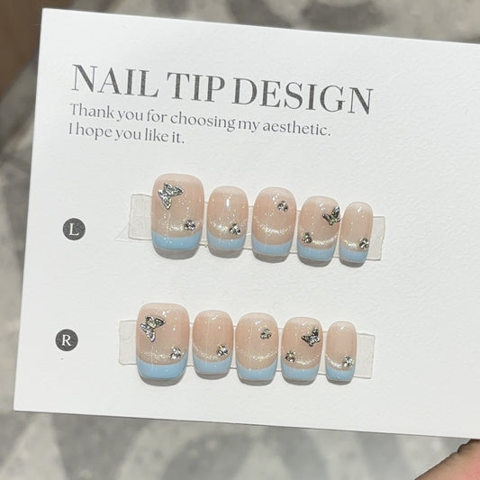 Purely Handmade 10 PCs Nail Set- HM033