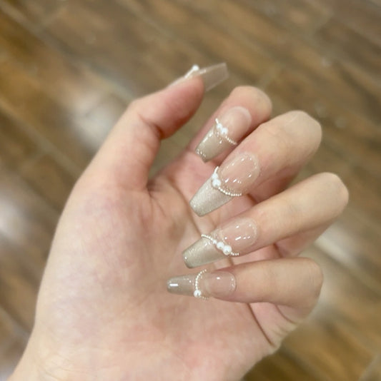 Purely Handmade 10 PCs Nail Set- HM040