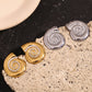 Snail Shell imitation Pearl Earrings- 18K Gold Plated