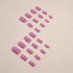 Pink Solid Press-On Nails Set CF021