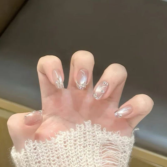 Purely Handmade 10 PCs Nail Set- HM034
