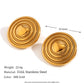 Whirlwind Strips Earrings- 18k Gold Plated