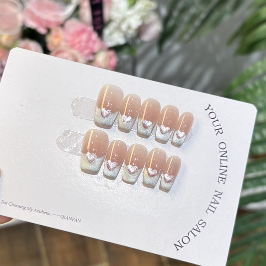 Purely Handmade 10 PCs Nail Set- HM026