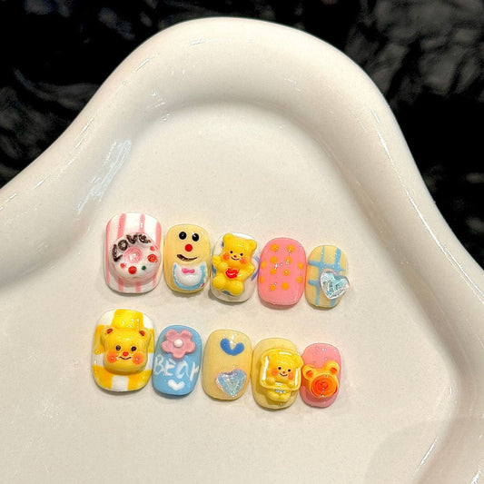Purely Handmade 10 PCs Nail Set- HM2151