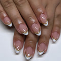 3D French Manicure Press-On Nails Set JP3444