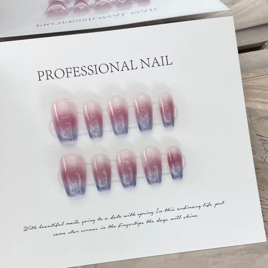 Purely Handmade 10 PCs Nail Set- HM652