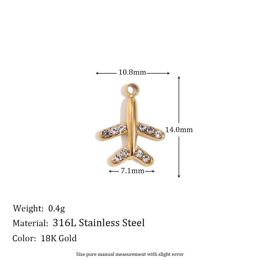 18k Gold Plated Micro-Inlaid Pendants