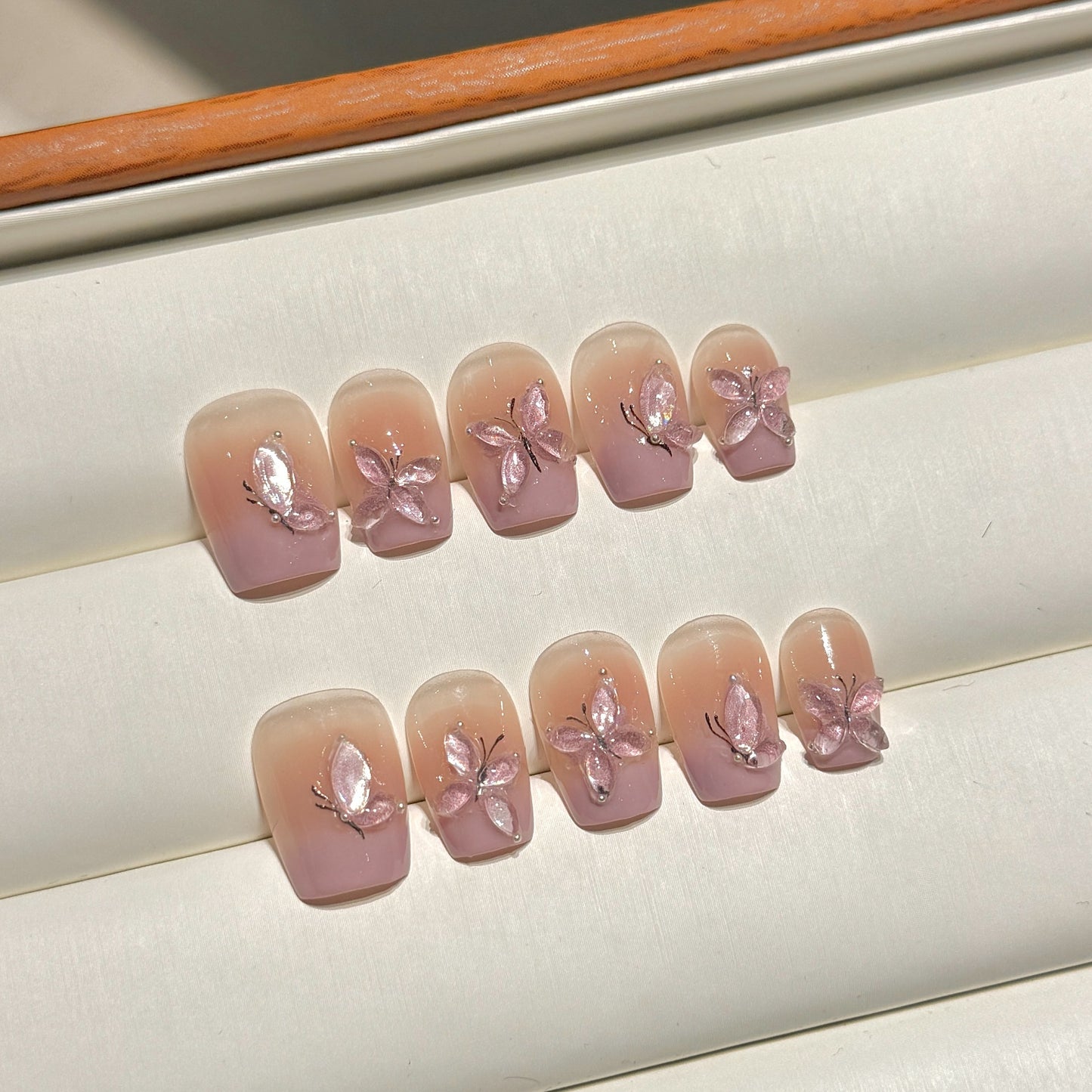 Purely Handmade 10 PCs Nail Set- HM2414