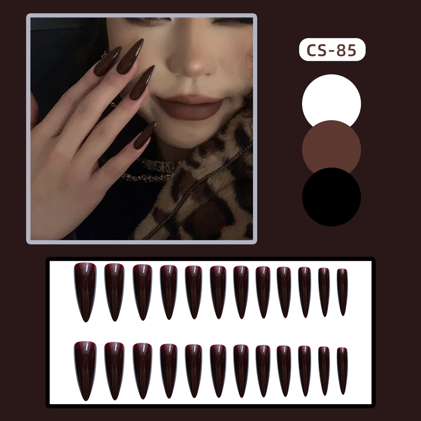 [Clearance]- Long Stiletto Wine - ST04