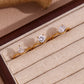Luxury Zircon Wave Ring- 18k Gold Plated
