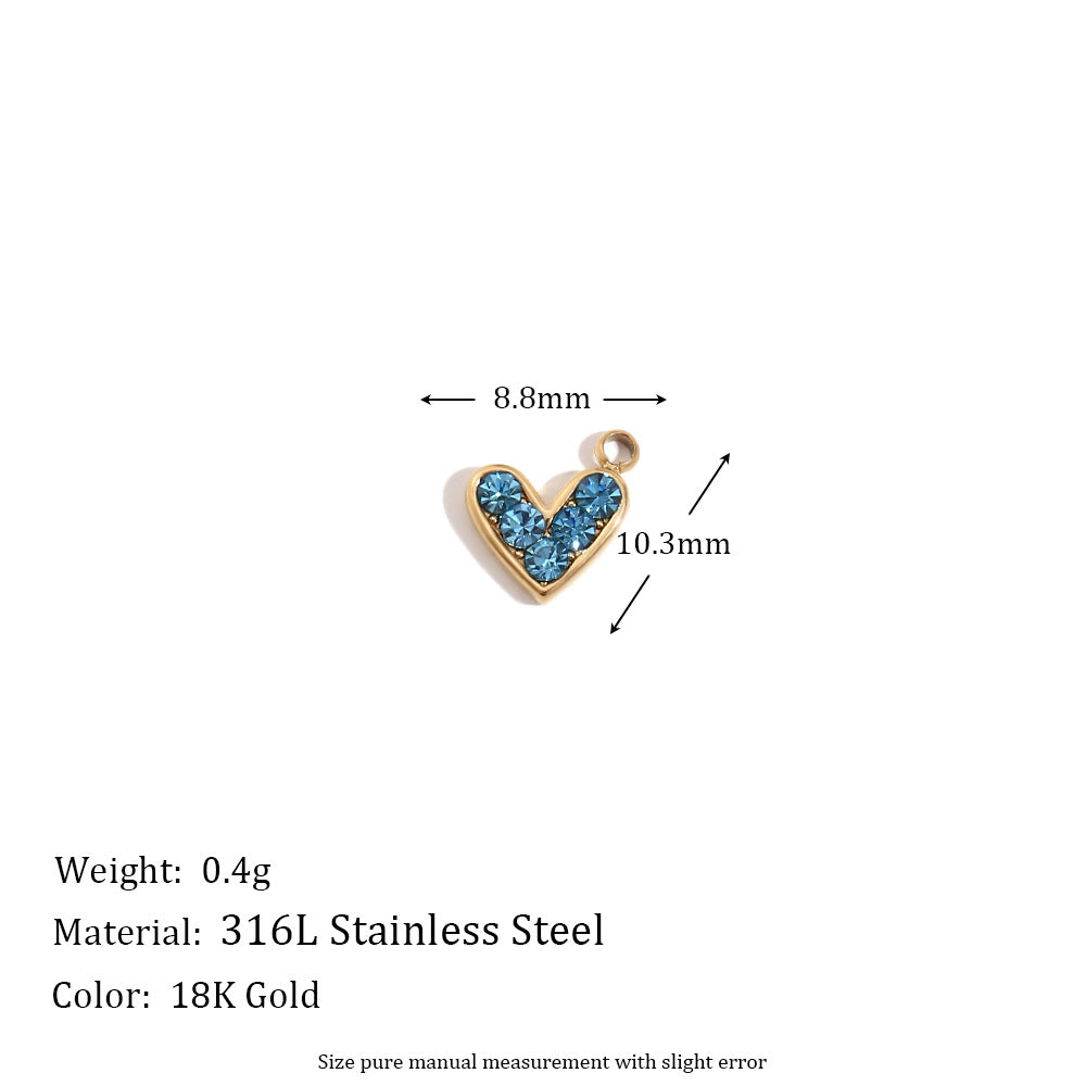 18k Gold Plated Micro-Inlaid Pendants