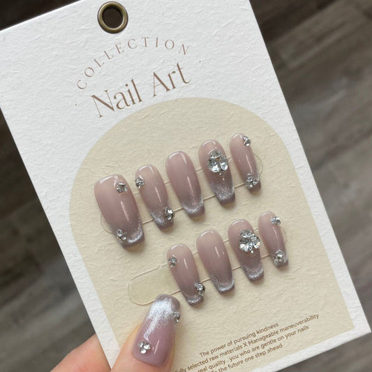 Purely Handmade 10 PCs Nail Set- HM844