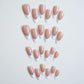 Almond French Nails- WM40