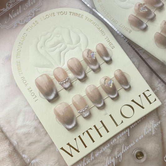Purely Handmade 10 PCs Nail Set- HM014