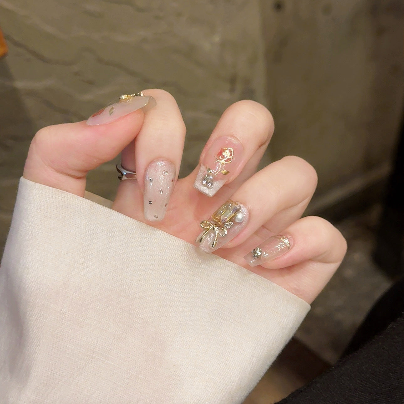 Purely Handmade 10 PCs Nail Set- HM2105