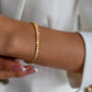 Zircon Braid Chain Bracelet- 18K Gold plated
