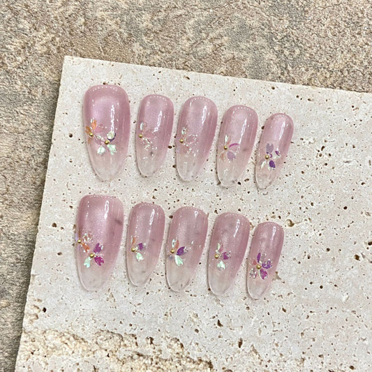 Purely Handmade 10 PCs Nail Set- HM1881