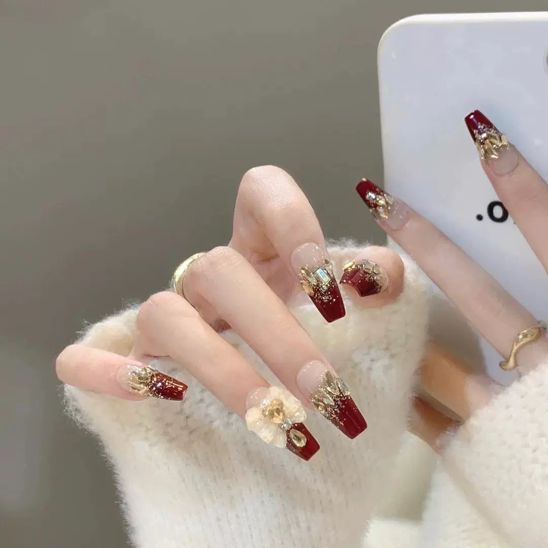 Purely Handmade 10 PCs Nail Set- HM04