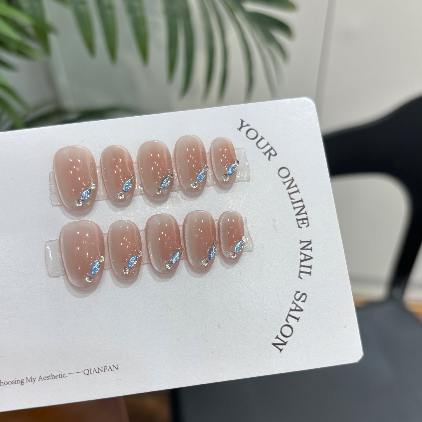 Purely Handmade 10 PCs Nail Set- HM039