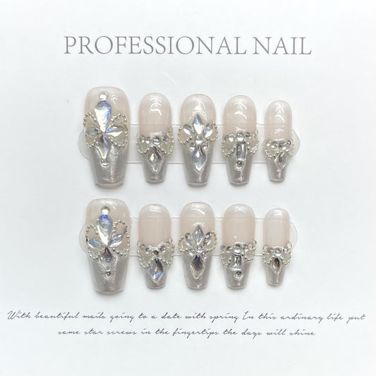 Purely Handmade 10 PCs Nail Set- HM045