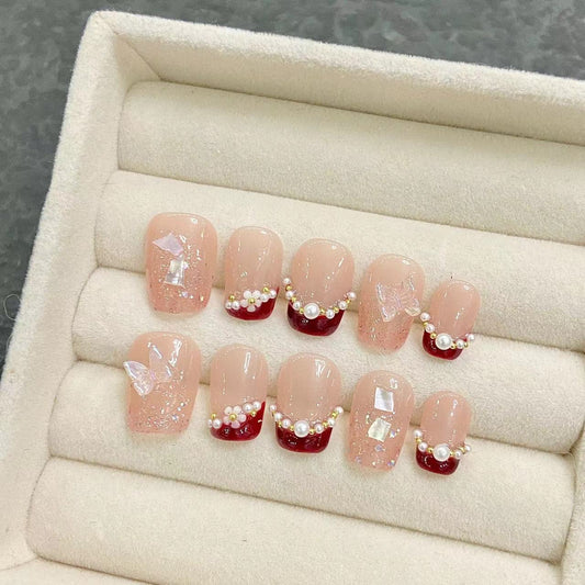 Purely Handmade 10 PCs Nail Set- HM1704