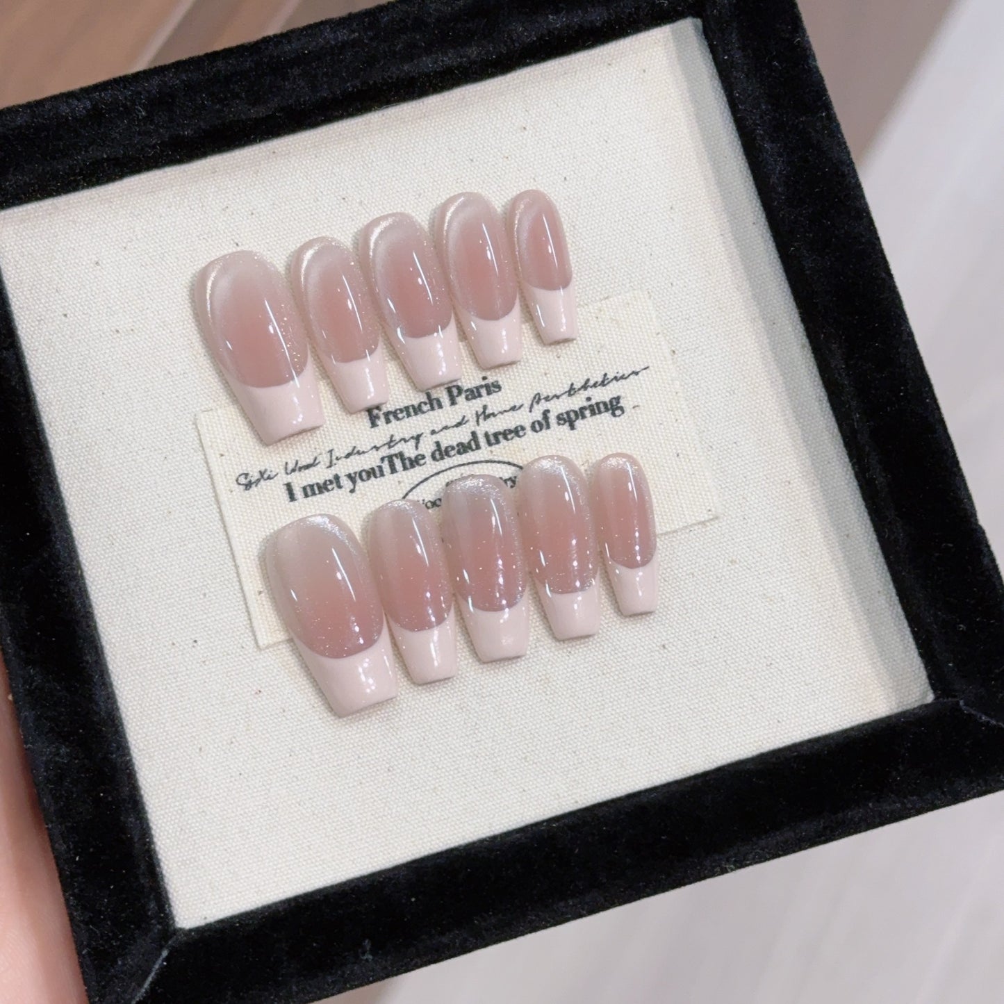 Handmade 10 PCs Nail Set- LF550