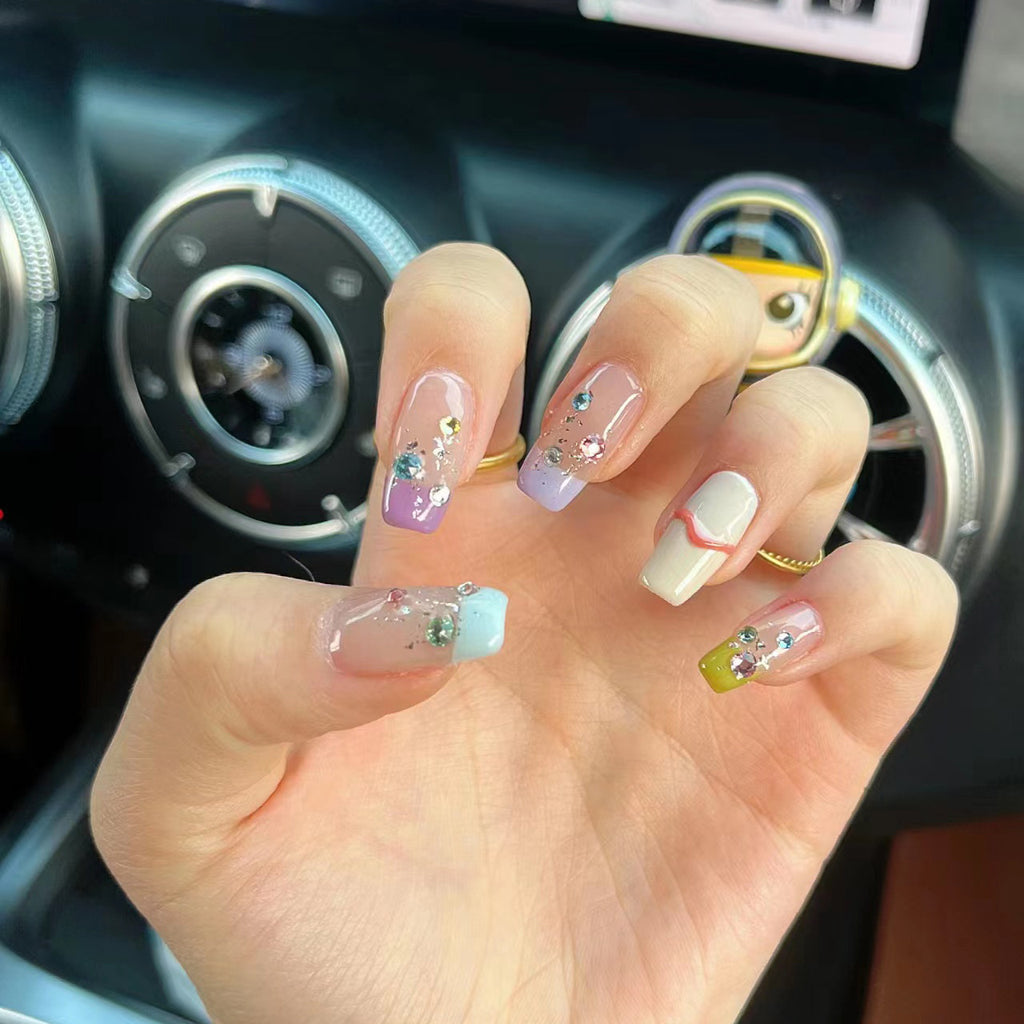 Purely Handmade 10 PCs Nail Set- HM144