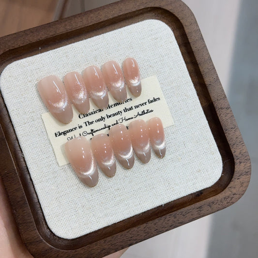 Handmade 10 PCs Nail Set- LF592