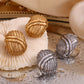 Whirlwind Strips Earrings- 18k Gold Plated