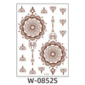Henna Tattoo Sticker- W-0852S