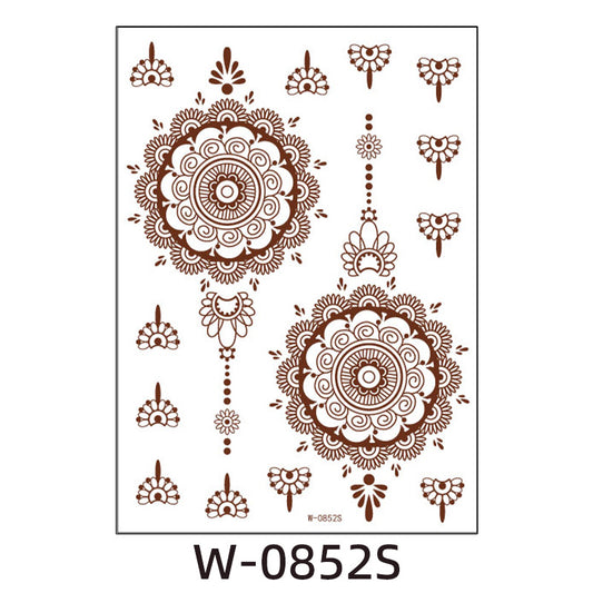 Henna Tattoo Sticker- W-0852S