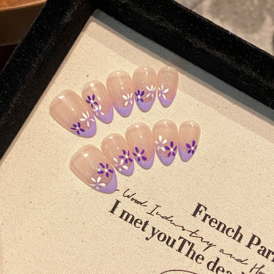 Purely Handmade 10 PCs Nail Set- HM2144