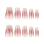 Nude Coffin Press-On Nails Set JP3607