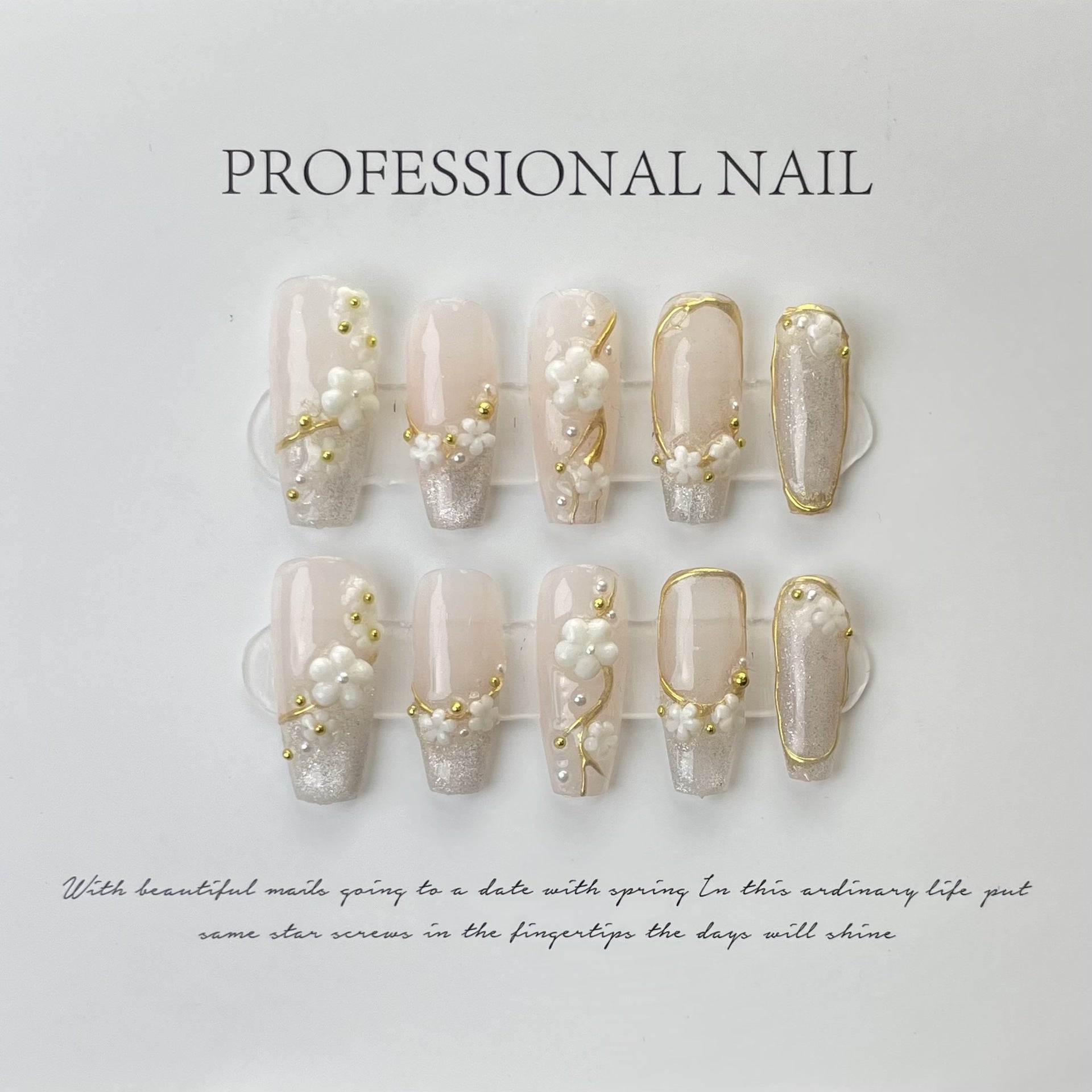 Purely Handmade 10 PCs Nail Set