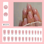 Pink Ombre Press-On Nails Set W1219